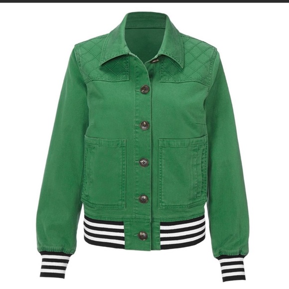 NWT | CAbi 5852  Mod Bomber Jacket  with LOVE Tee or Happy Top - Picture 5 of 5